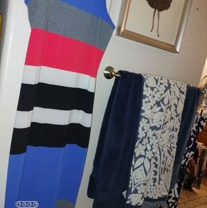 Express Dress sz.M body con Bands fun colors